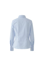 Charger l'image dans la galerie, Blouse coton stretch bleue OUI