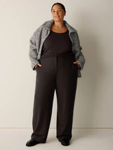 Charger l'image dans la galerie, Pantalon en laine feutrée choco FISHER