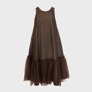 Robe MESH DRESS II chocolat PLUSLAVIE