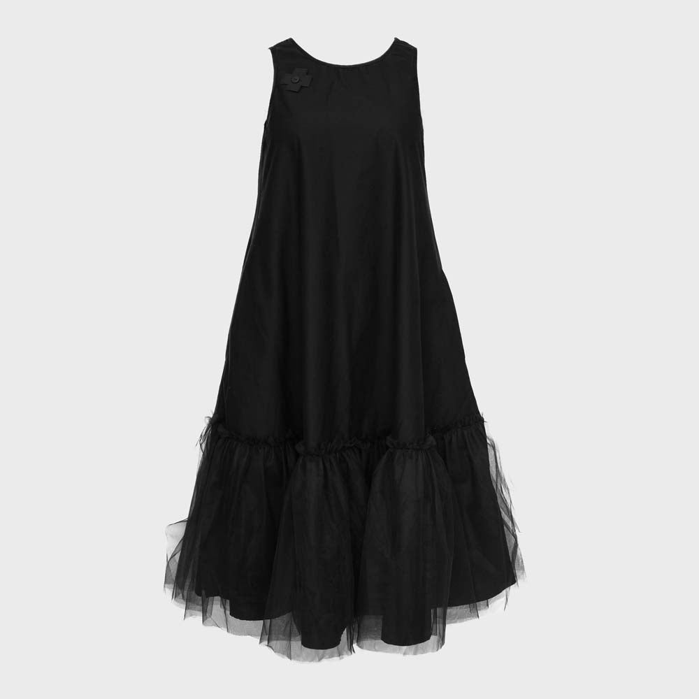 Robe MESH DRESS II noire PLUSLAVIE