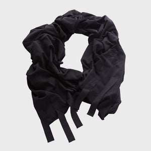 Foulard SWEAT SCARF noir PLUSLAVIE