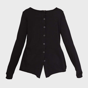 Cardigan BACKSIDE JARDIGAN noir PLUSLAVIE