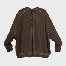 Charger l&#39;image dans la galerie, Chandail WIDESHORT SWEAT chocolat PLUSLAVIE
