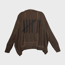 Charger l&#39;image dans la galerie, Chandail WIDESHORT SWEAT chocolat PLUSLAVIE
