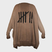 Charger l&#39;image dans la galerie, Top NEW WIDE LONG SWEAT choco PLUSLAVIE
