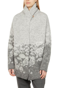 Manteau cardigan jacquard Pacini