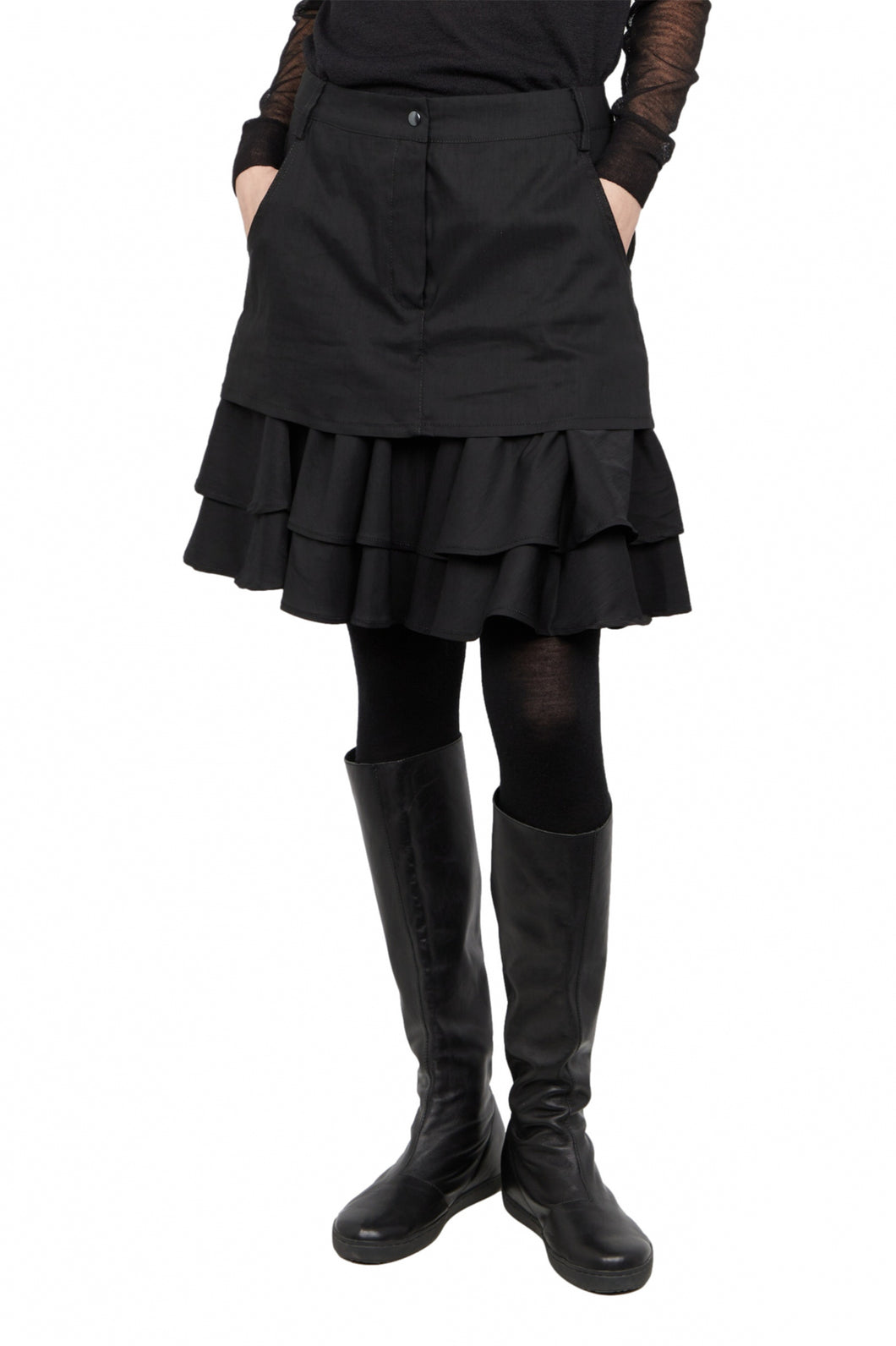 Jupe lin stretch Pacini