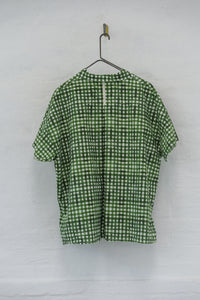 Blouse Serenity Green check HANNOH