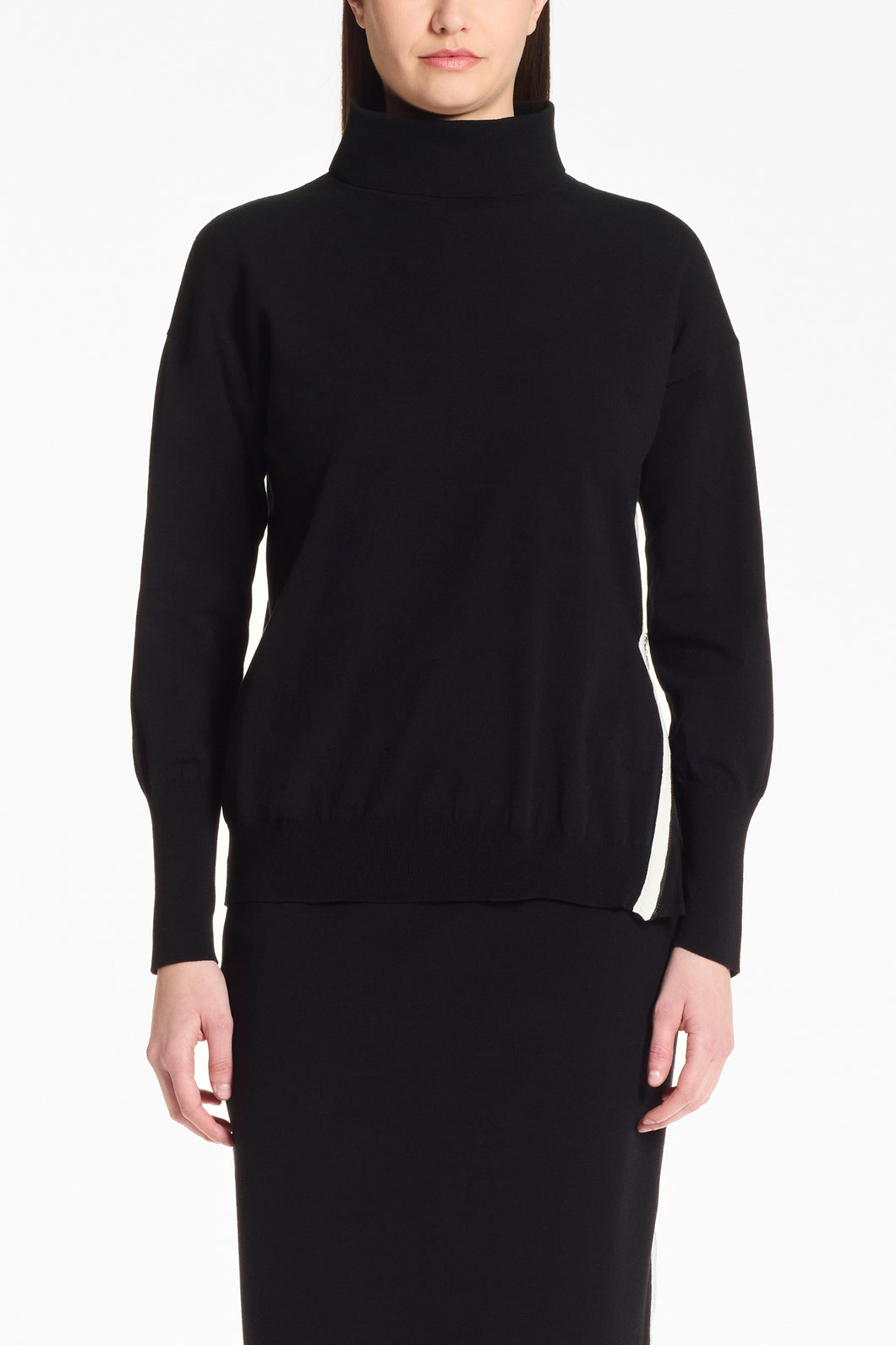 Chandail détail de zip col roulé PACINI