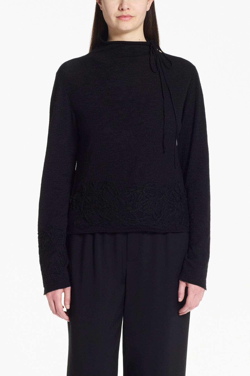 Chandail broderie arabesque PACINI