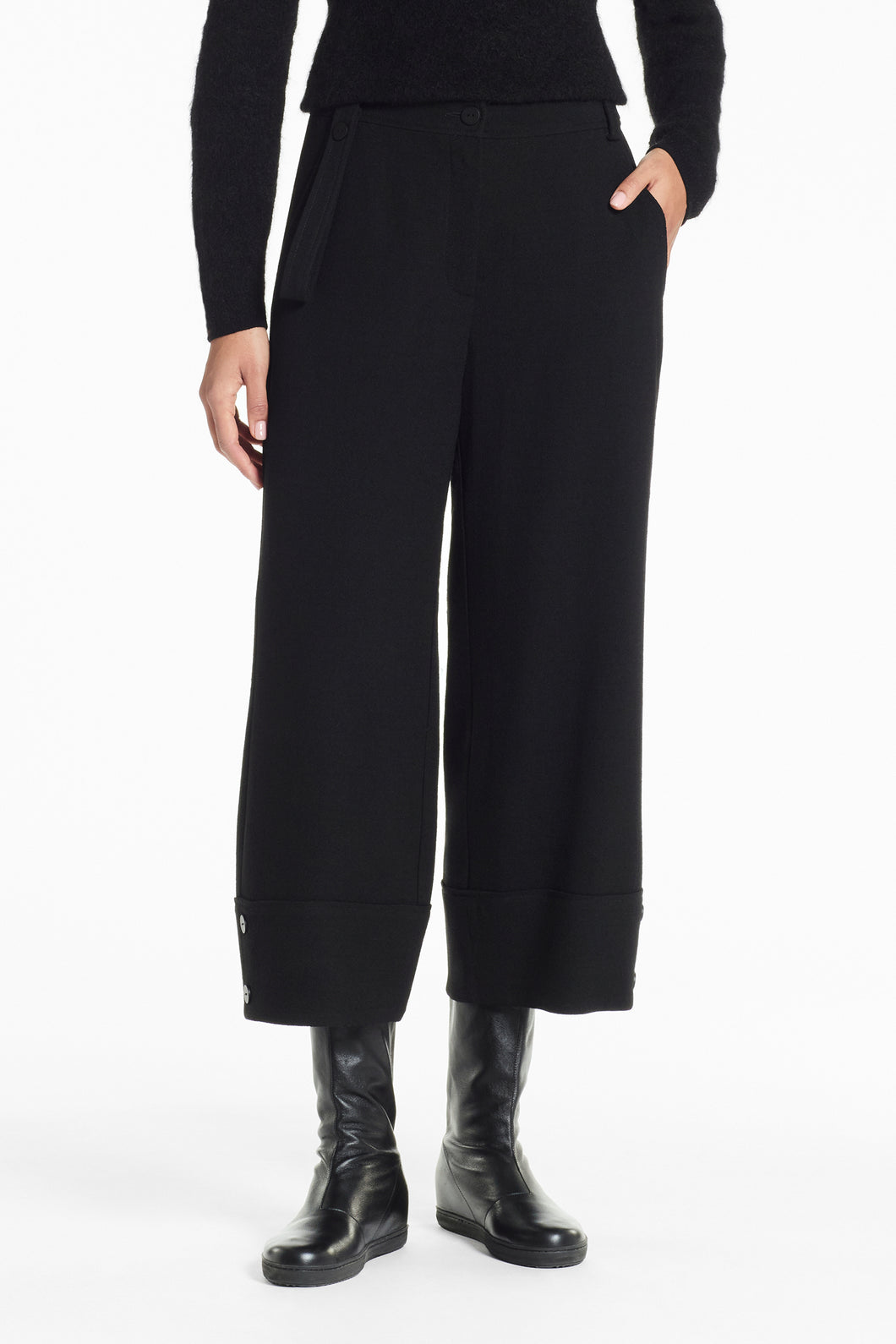 Pantalon crêpe de laine PACINI