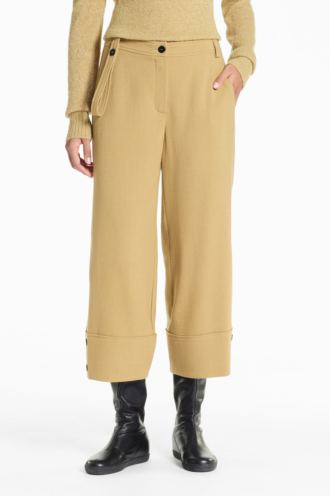 Pantalon crêpe de laine PACINI