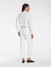 Charger l'image dans la galerie, Cardigan intarsia bicolore off white PACINI
