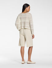 Charger l'image dans la galerie, Chandail lin jacquard naturel PACINI
