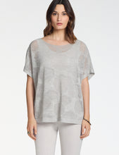Charger l'image dans la galerie, Chandail lin fleur de coton gris perle PACINI
