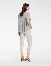 Charger l'image dans la galerie, Chandail lin fleur de coton gris perle PACINI
