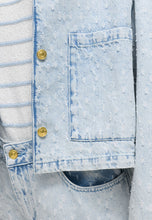 Charger l'image dans la galerie, Jacket en denim texturé CAT NOIR
