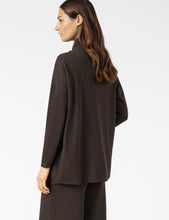 Charger l'image dans la galerie, Cardigan col effet tricot choco PACINI
