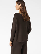 Charger l'image dans la galerie, Chandail mélange mohair viscose choco PACINI
