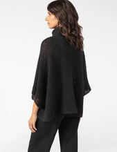 Charger l'image dans la galerie, Poncho superkid mohair noir PACINI
