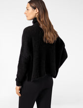 Charger l'image dans la galerie, Chandail tricotage sans couture noir PACINI
