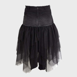 Jupe DENIM TUTU noire PLUSLAVIE