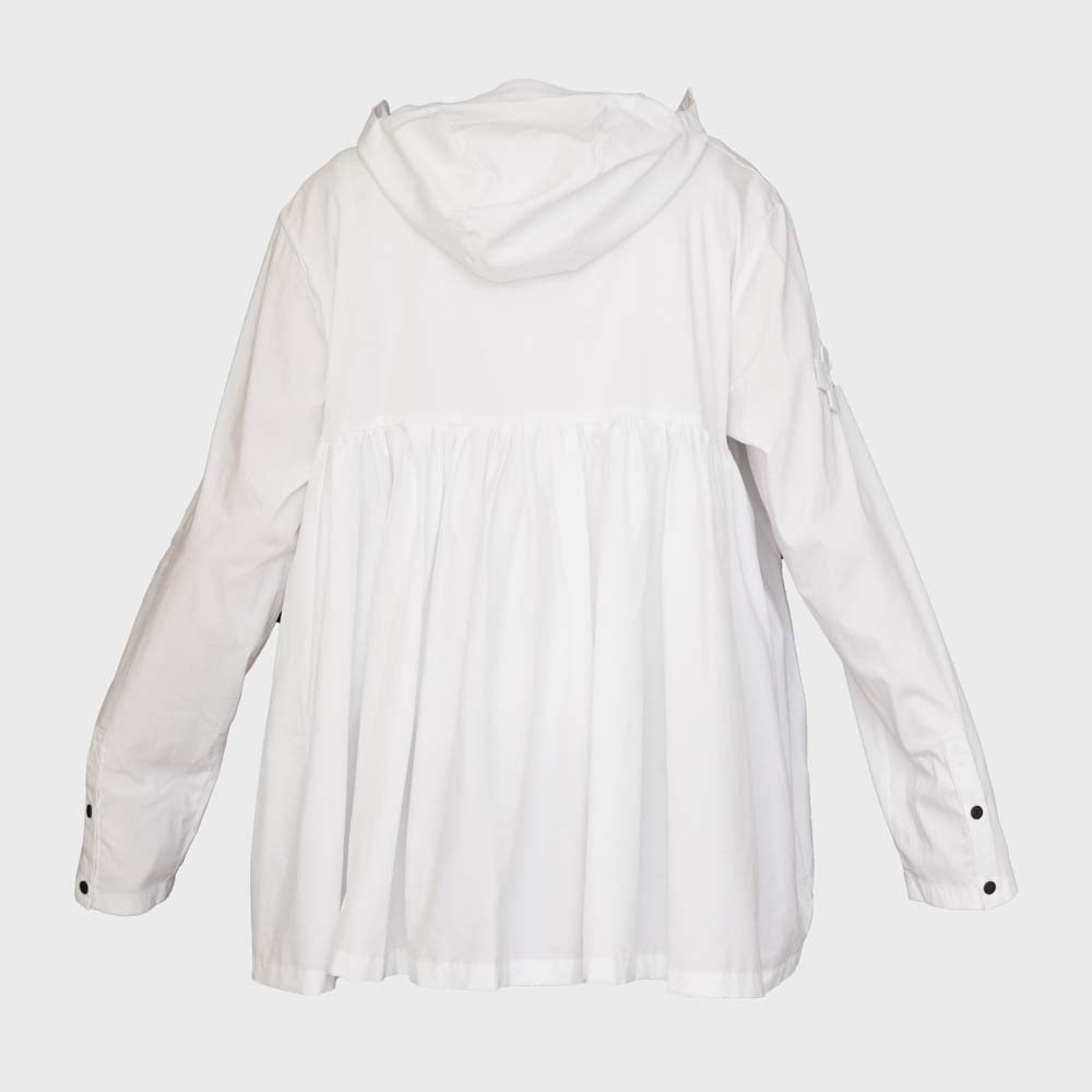 Blouse PLEATED blanche PLUSLAVIE