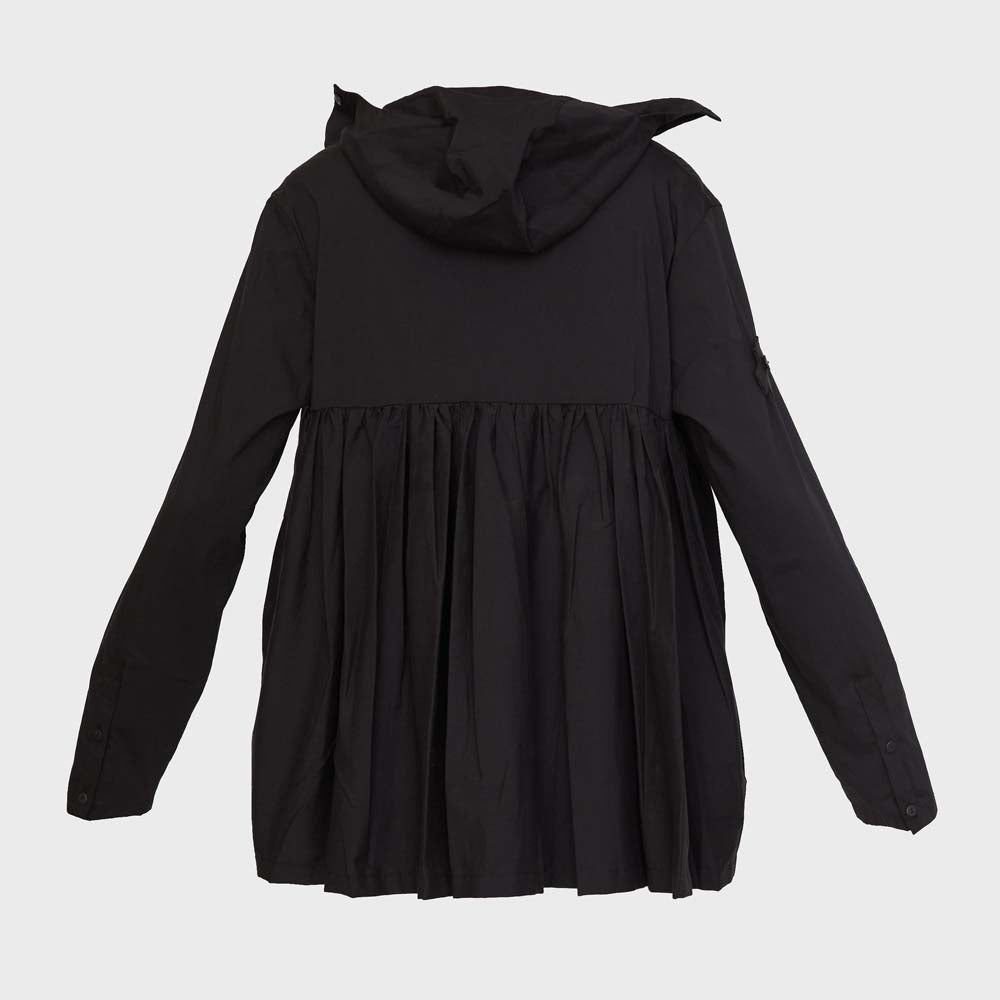 Blouse PLEATED noire PLUSLAVIE