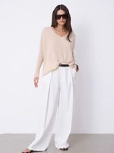 Charger l&#39;image dans la galerie, Pull cachemire FAUSTINE beige NOT SHY
