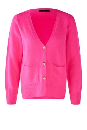 Cardigan laine cachemire fluo OUI
