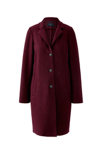 Manteau signature en laine bouillie OUI