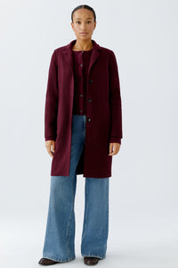 Manteau signature en laine bouillie OUI