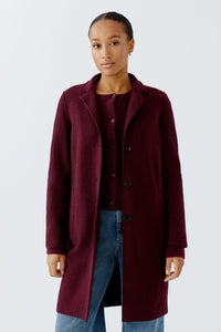 Manteau signature en laine bouillie OUI