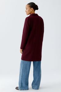 Manteau signature en laine bouillie OUI
