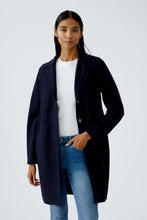 Charger l'image dans la galerie, Manteau en laine bouillie marine OUI
