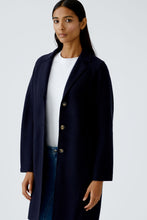 Charger l'image dans la galerie, Manteau en laine bouillie marine OUI
