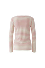 Charger l'image dans la galerie, T-shirt à rayures rose OUI
