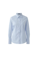 Charger l&#39;image dans la galerie, Blouse coton stretch bleue OUI

