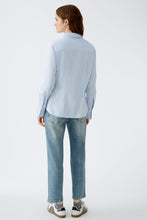 Charger l&#39;image dans la galerie, Blouse coton stretch bleue OUI

