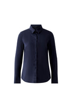 Charger l&#39;image dans la galerie, Blouse coton stretch marine OUI
