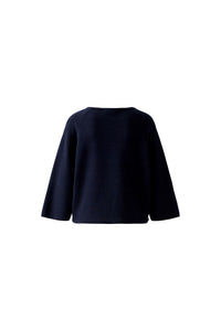 Pull en tricot marine OUI