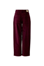 Charger l&#39;image dans la galerie, Pantalon velours côtelé aubergine OUI
