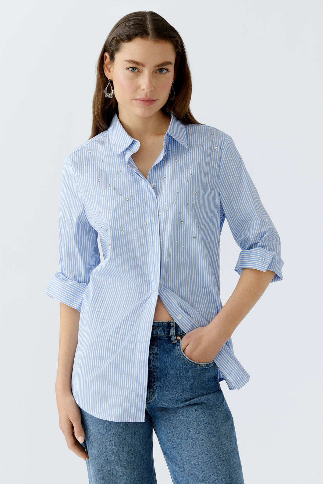 Blouse longue à rayures OUI