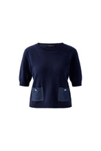 Charger l&#39;image dans la galerie, Pull court poches denim OUIO
