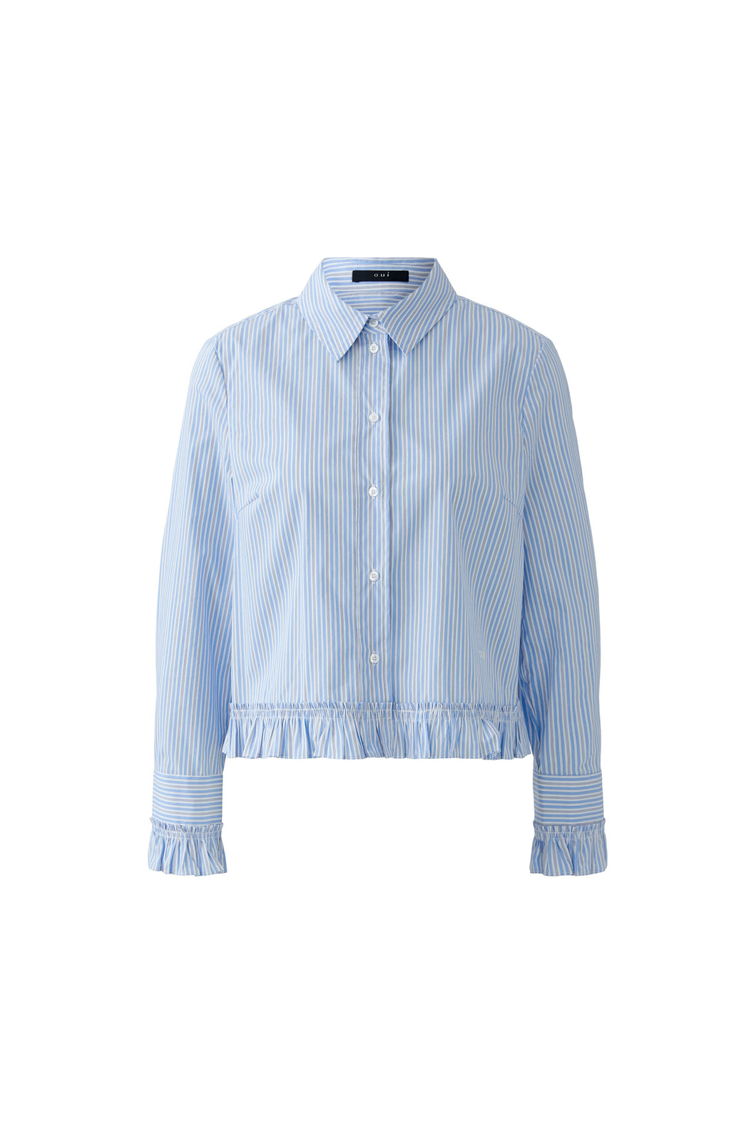 Blouse courte à volants OUI