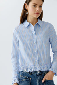 Blouse courte à volants OUI