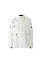 Charger l&#39;image dans la galerie, Blouse en coton avec broderie OUI
