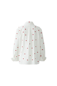 Blouse en coton avec broderie OUI