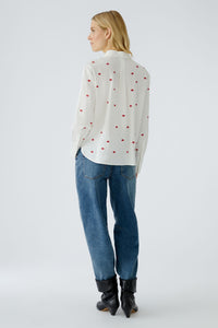 Blouse en coton avec broderie OUI