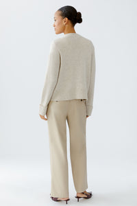 Pull douillet beige mélange OUI
